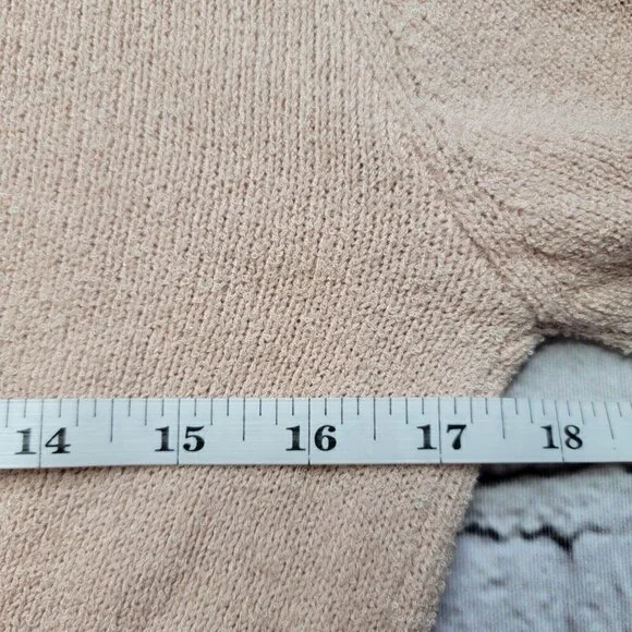 Double Zero Ballerina Pink Cropped Cardigan Sweater Size L - Picture 11 of 12